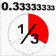 MG: one third; one-third; tierce